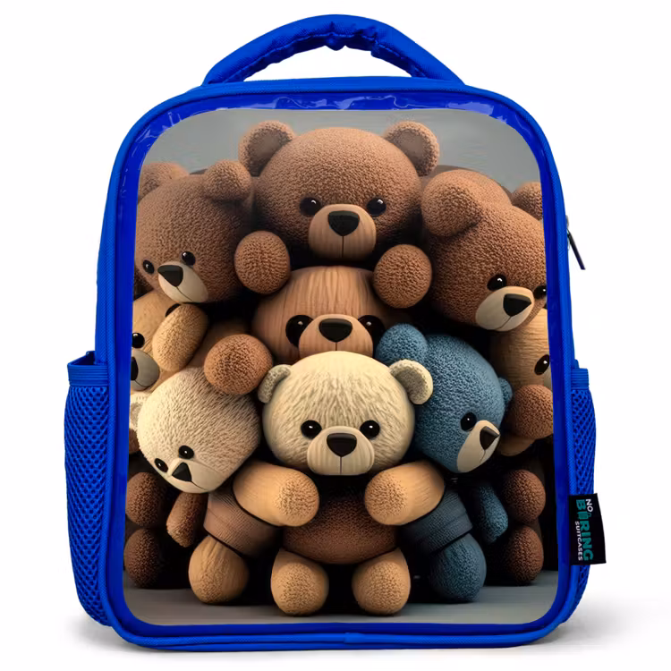 Sac à dos enfant - Bleu - Oursons en peluche — 1