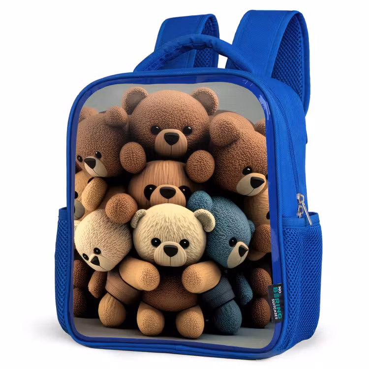 Sac à dos enfant - Bleu - Oursons en peluche — 7