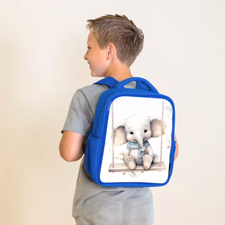 Sac à dos enfant - Bleu - Éléphant - Animal - Enfants — 2