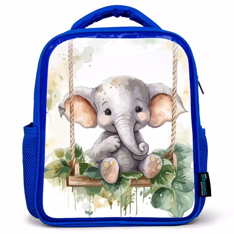 Sac à dos enfant - Bleu - Éléphant - Animal - Enfants - Jungle — 1