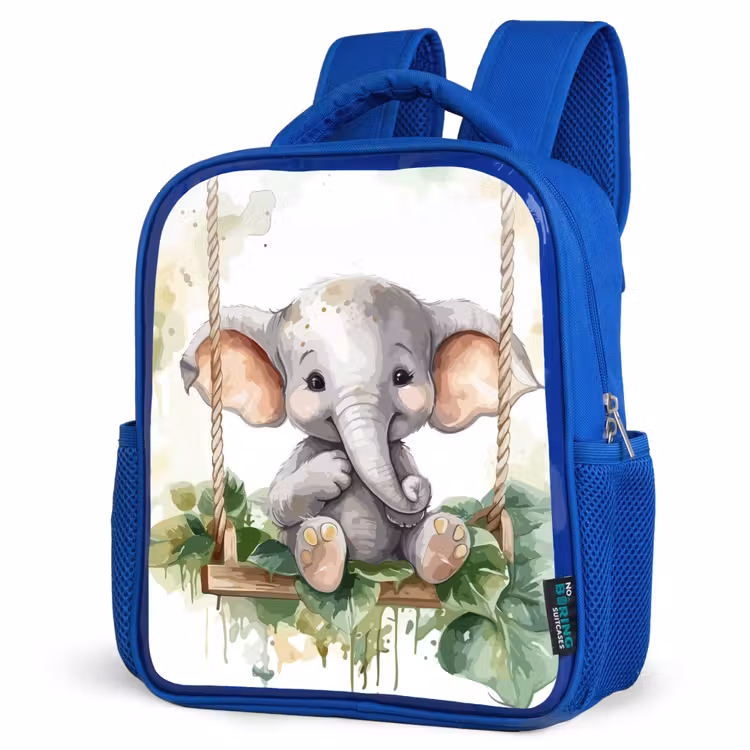 Sac à dos enfant - Bleu - Éléphant - Animal - Enfants - Jungle — 7