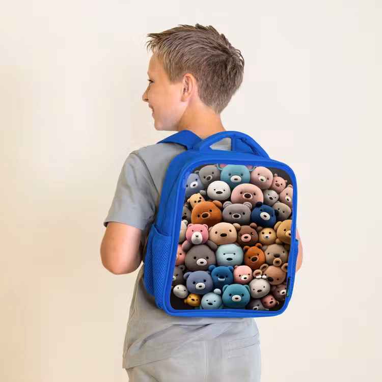 Sac à dos enfant - Bleu - Fête de l'ours — 2