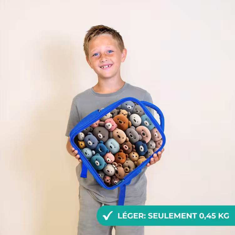 Sac à dos enfant - Bleu - Fête de l'ours — 3