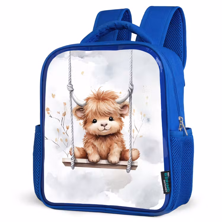 Sac à dos enfant - Bleu - Highlander écossais - Animaux - Enfants — 7