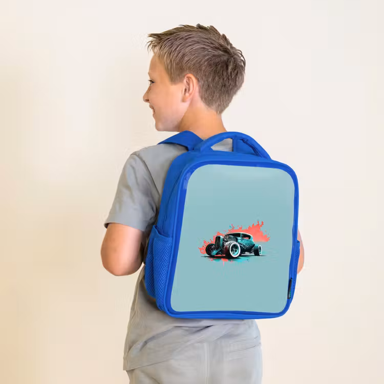 Sac à dos enfant - Bleu - Hotrod turquoise — 2