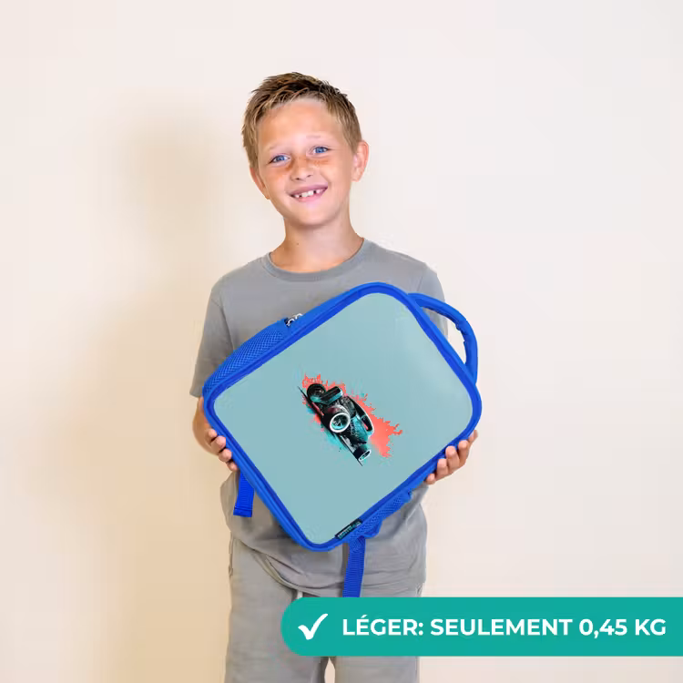 Sac à dos enfant - Bleu - Hotrod turquoise — 3