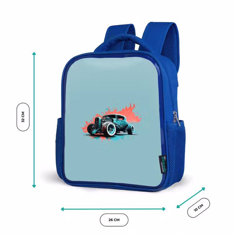 Sac à dos enfant - Bleu - Hotrod turquoise — 6