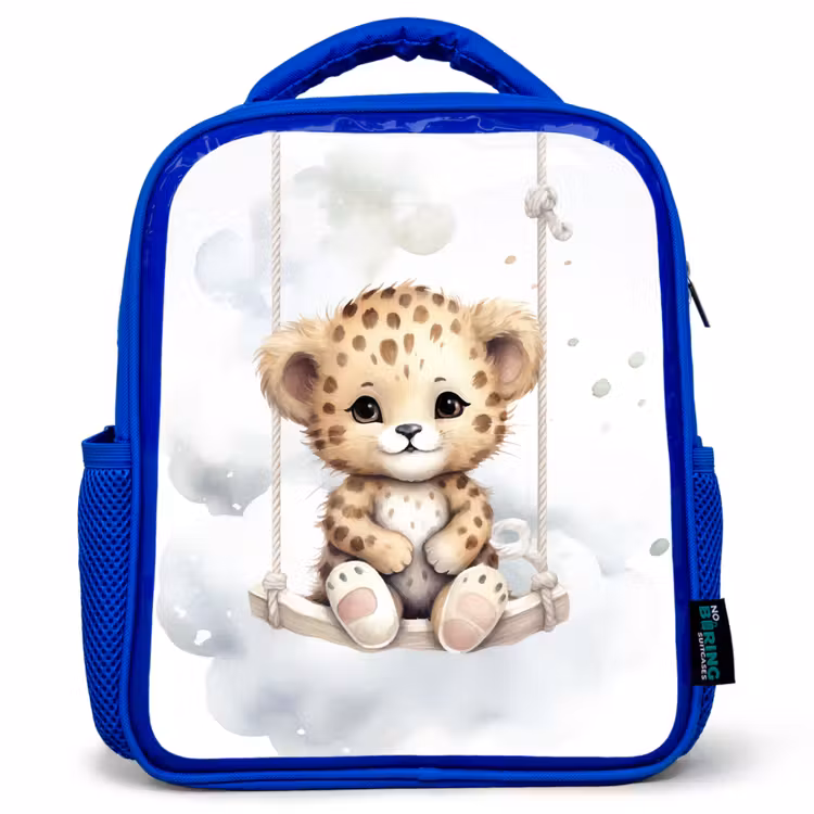 Sac à dos enfant - Bleu - Léopard - Animal - Enfants — 1