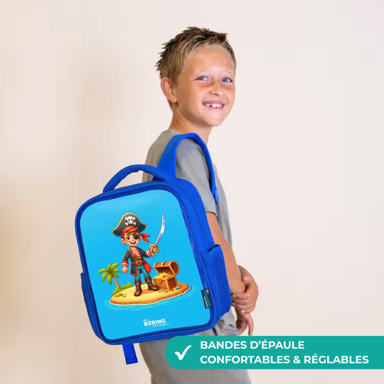 Sac à dos enfant - Bleu - Pirate prêt à piller — 4