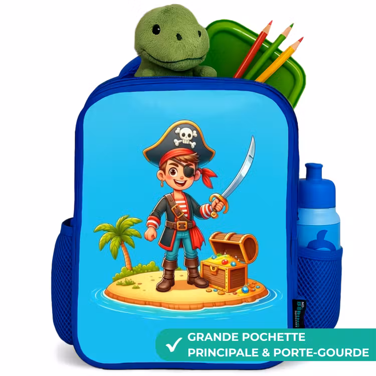 Sac à dos enfant - Bleu - Pirate prêt à piller — 5