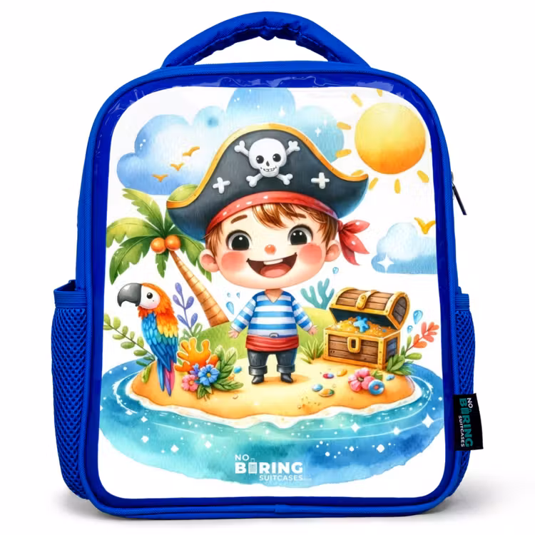 Sac à dos enfant - Bleu - Pirate sur une île — 1