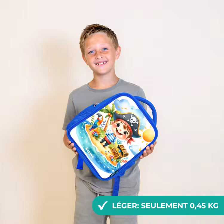 Sac à dos enfant - Bleu - Pirate sur une île — 3