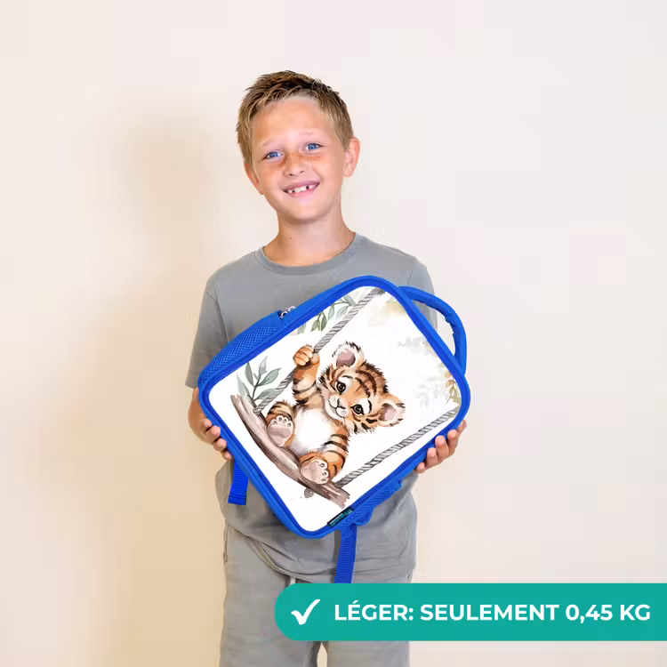 Sac à dos enfant - Bleu - Tigre - Animal - Enfants - Jungle — 3