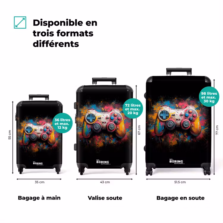 Valise - Contrôleur de jeu couvert de peinture — 3