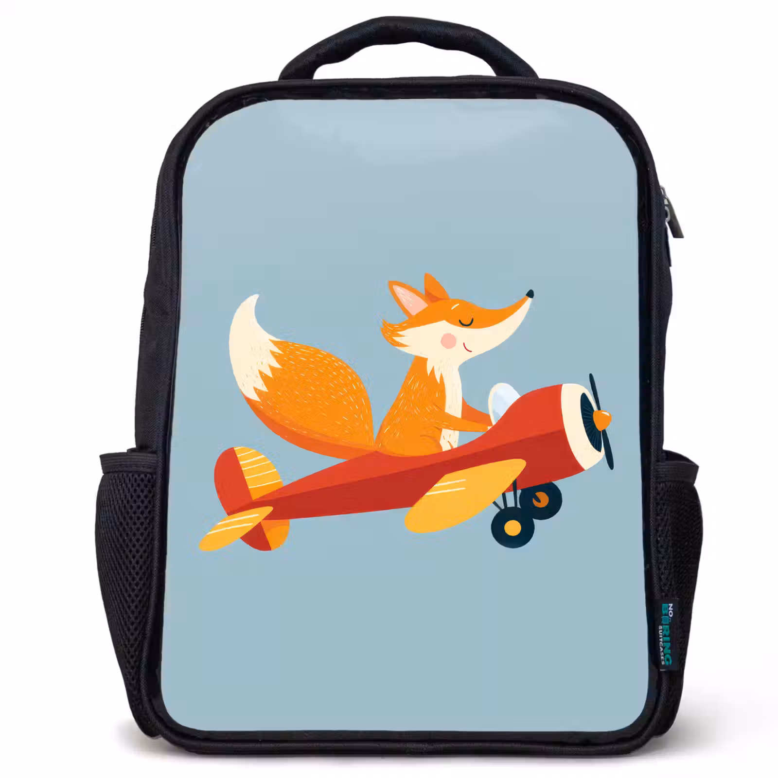 Sac à dos enfant - Noir - Fox - Avion - Bleu — 1