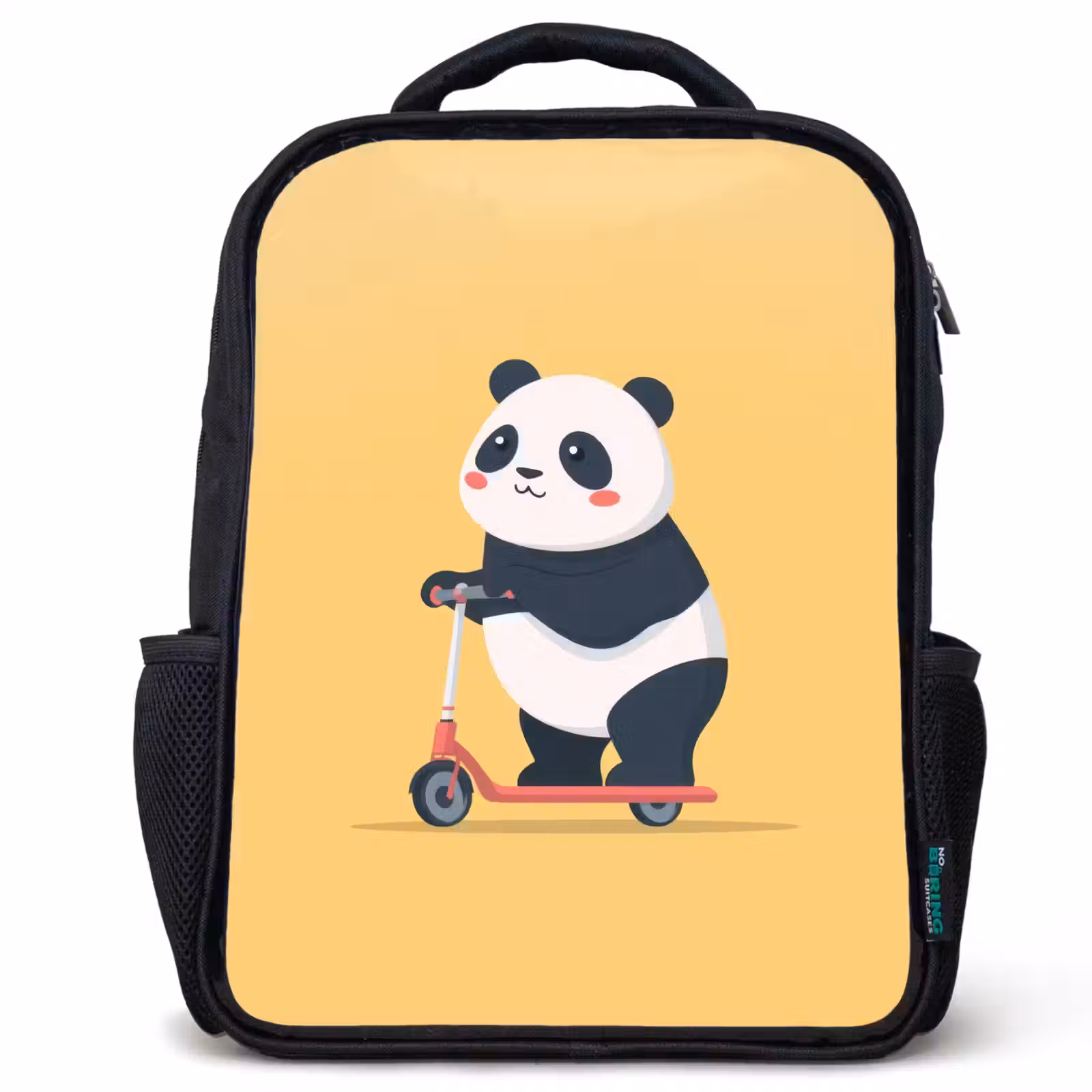 Sac à dos enfant - Noir - Panda - Marchepied - Jaune — 1