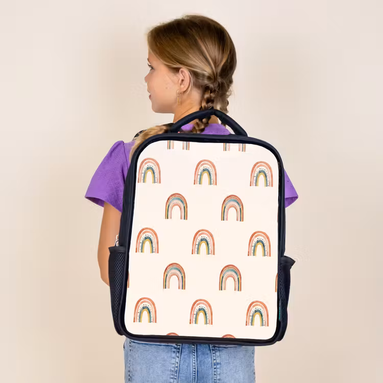 Sac à dos enfant - Noir - Boho - Arc-en-ciel - Motif — 4