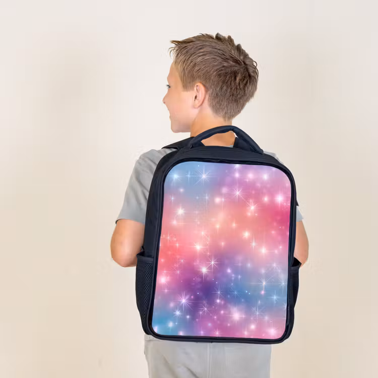 Sac à dos enfant - Noir - Étoiles - Abstrait - Couleurs — 2