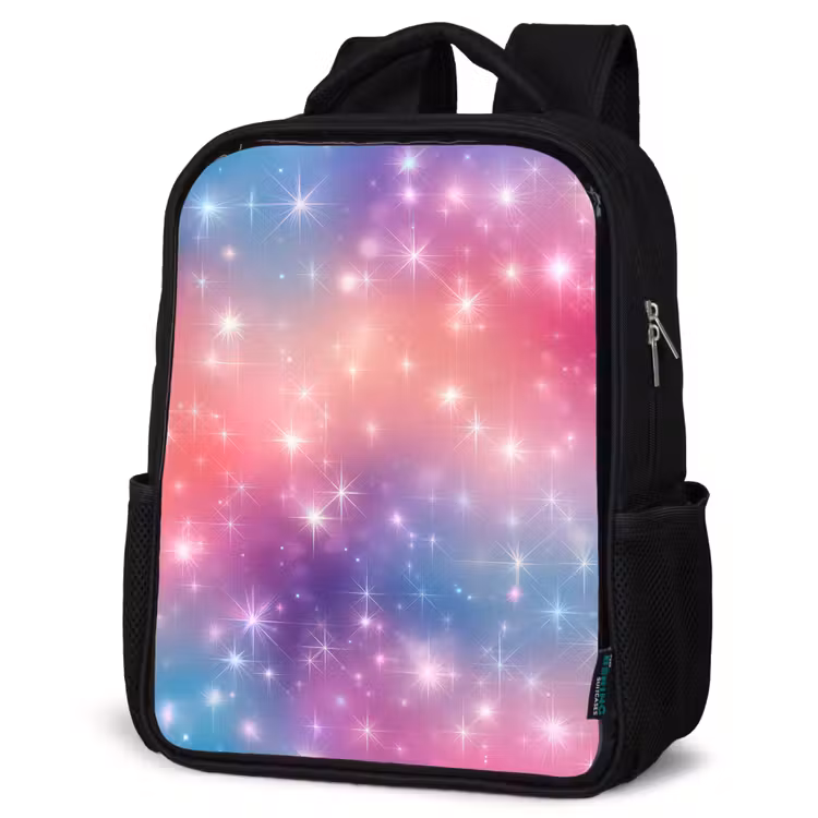 Sac à dos enfant - Noir - Étoiles - Abstrait - Couleurs — 6