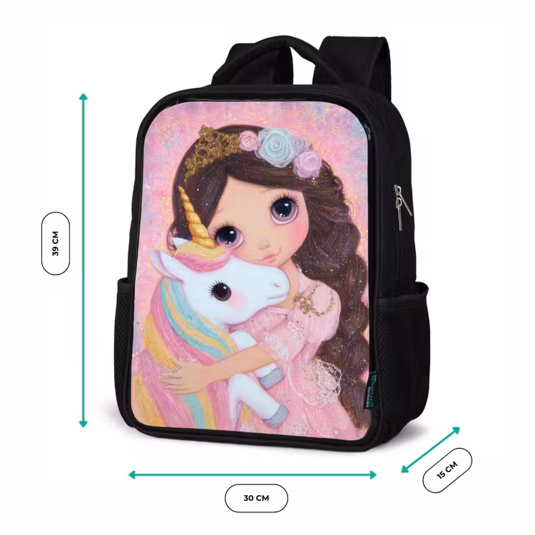 Sac à dos enfant - Noir - Fille - Licorne - Paillettes — 8