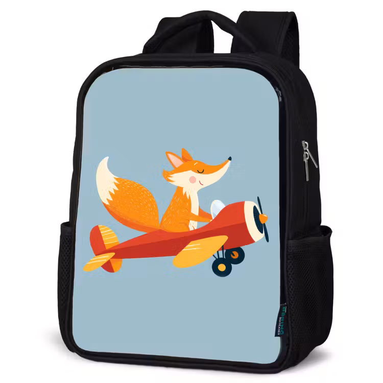 Sac à dos enfant - Noir - Fox - Avion - Bleu — 6