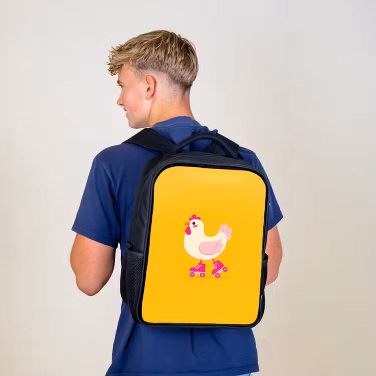 Sac à dos enfant - Noir - Kip - Patins à roulettes - Jaune — 5