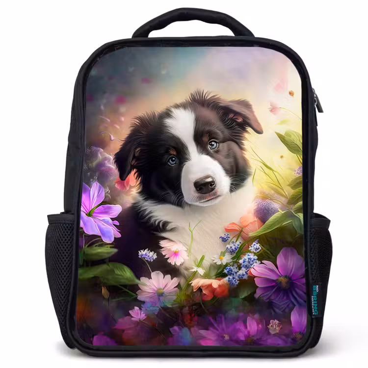 Sac à dos enfant - Noir - Lasse le petit chien — 1