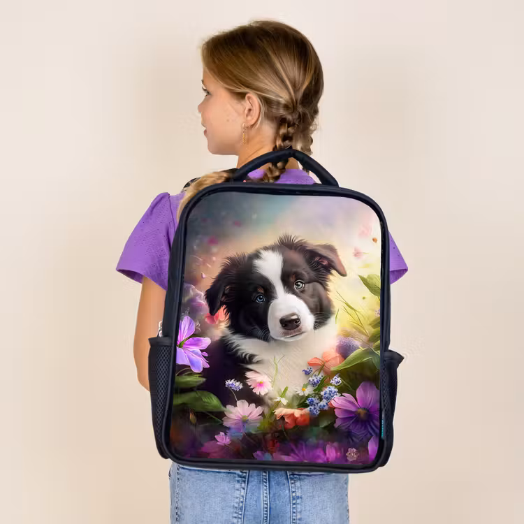 Sac à dos enfant - Noir - Lasse le petit chien — 4