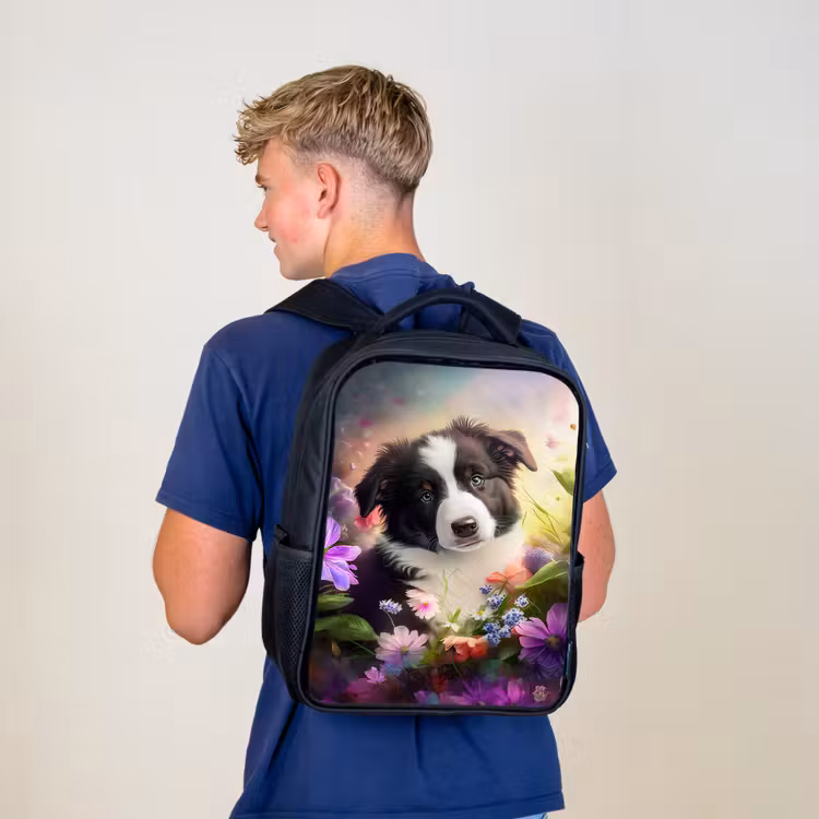 Sac à dos enfant - Noir - Lasse le petit chien — 5