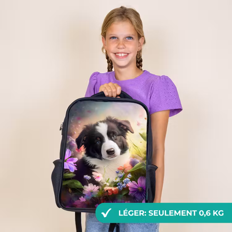 Sac à dos enfant - Noir - Lasse le petit chien — 9