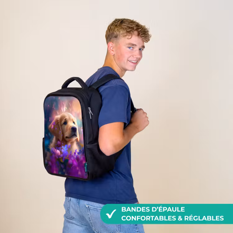 Sac à dos enfant - Noir - Rudy Retriever — 11