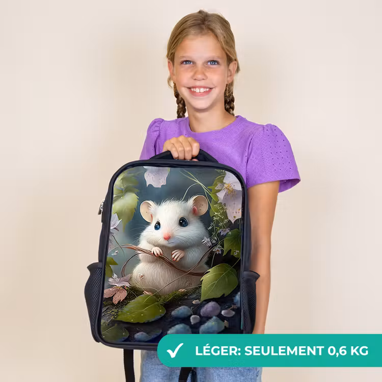 Sac à dos enfant - Noir - Souris Muffin — 9