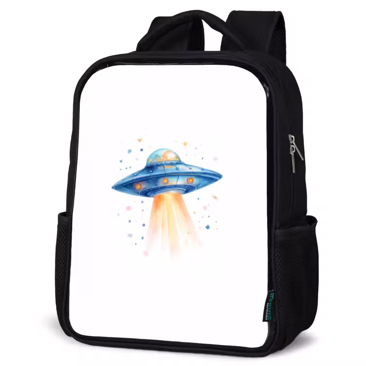 Sac à dos enfant - Noir - Harnais spatial avec faisceau lumineux de type aquarelle — 6
