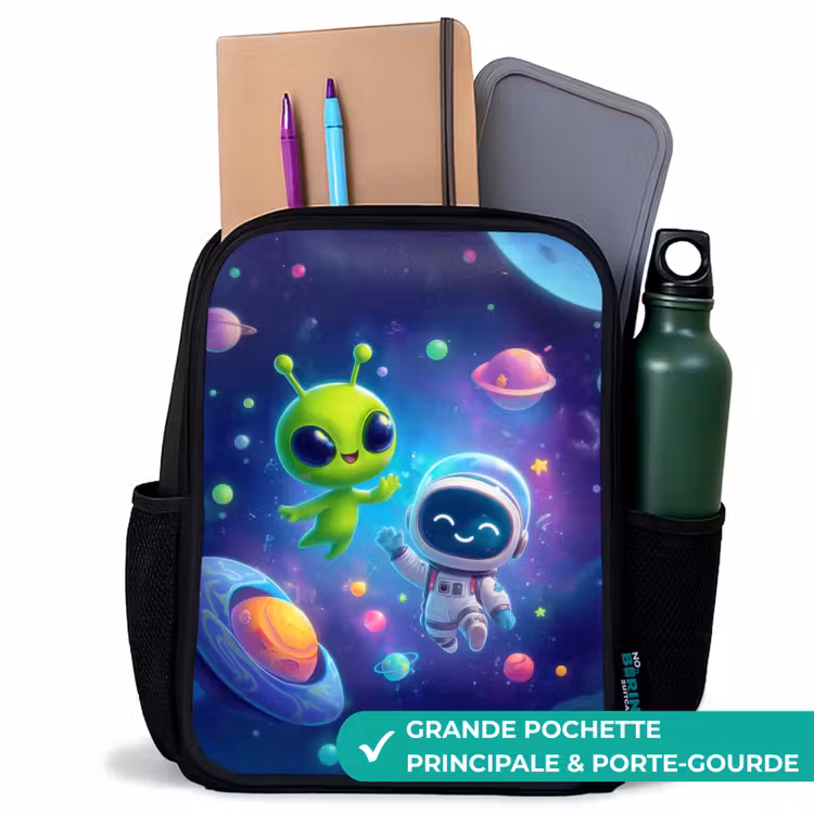 Sac à dos enfant - Noir - L'amitié entre les étoiles et les planètes — 10