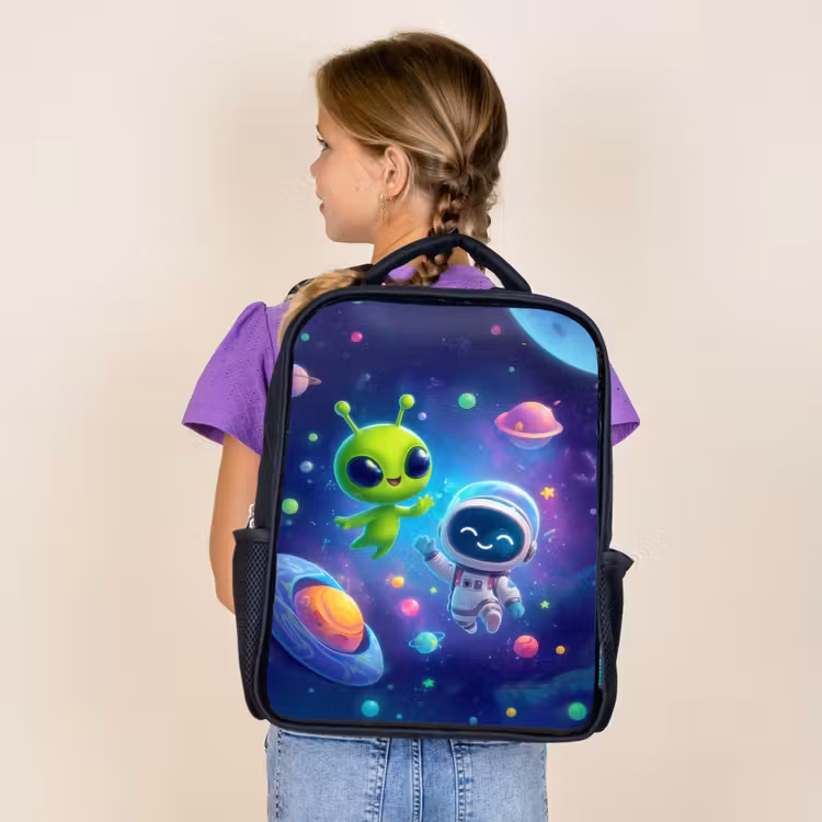 Sac à dos enfant - Noir - L'amitié entre les étoiles et les planètes — 4
