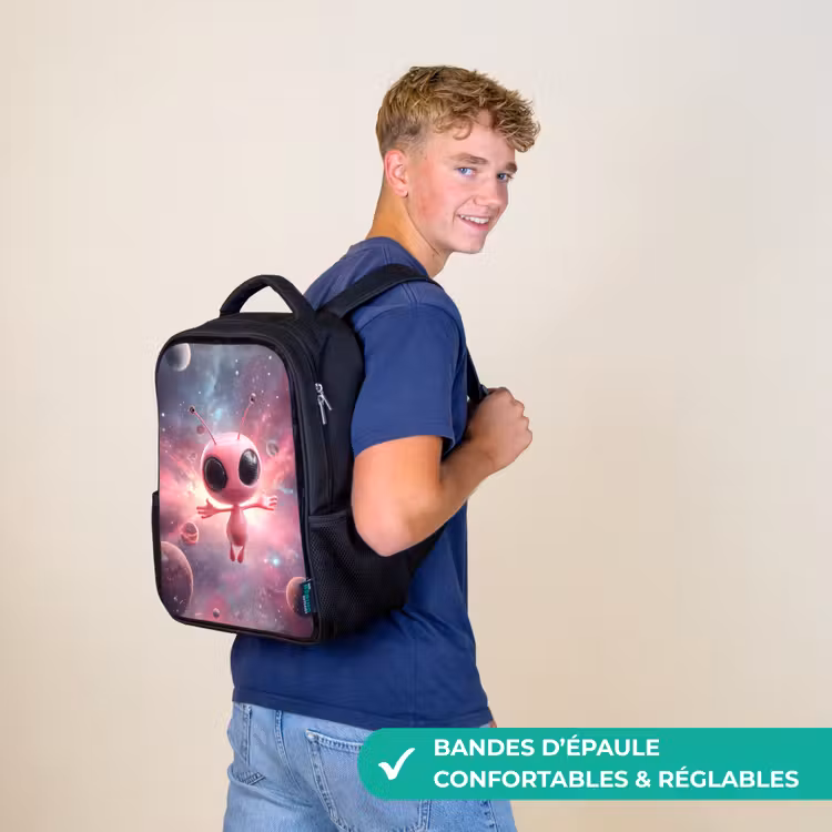 Sac à dos enfant - Noir - Saut de joie parmi les étoiles — 11