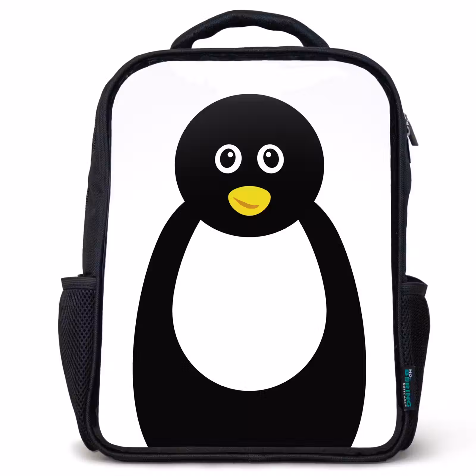 Sac à dos enfant - Noir - Portrait d'animal - pingouin - enfants — 1