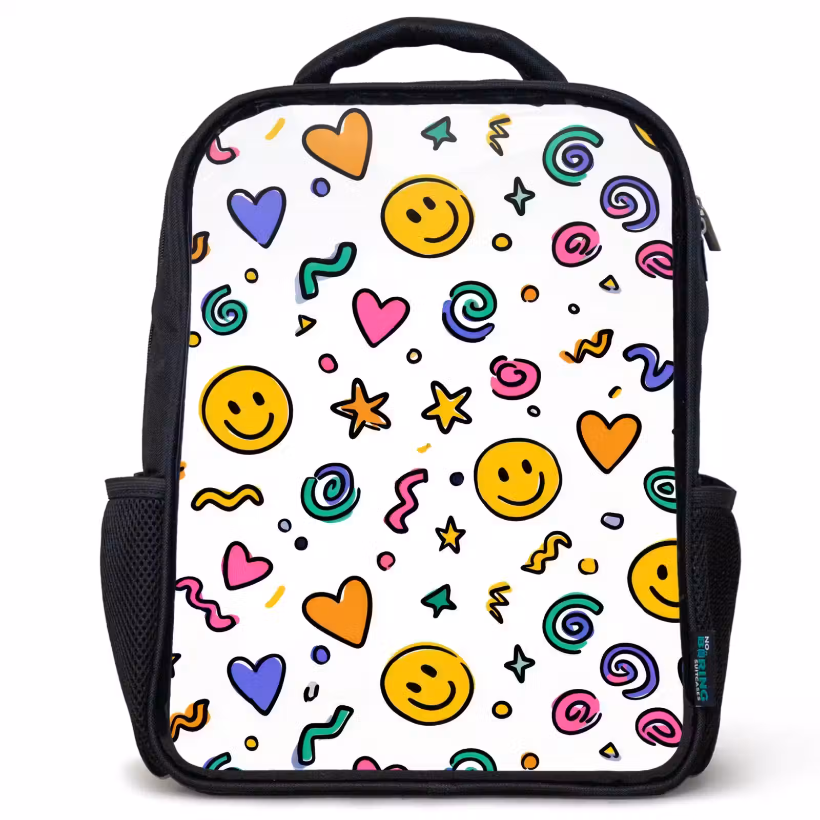 Sac à dos enfant - Noir - Un joyeux chaos en couleurs — 1