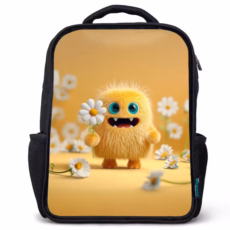 Sac à dos enfant - Noir - Câlin de soleil avec marguerite — 1