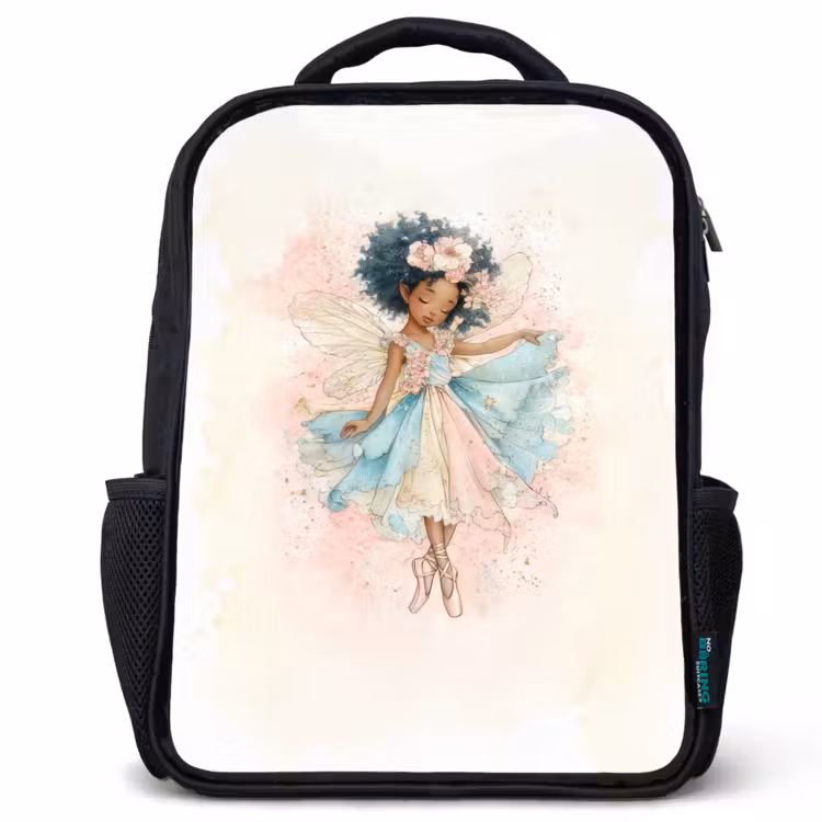 Sac à dos enfant - Noir - Danse de la lumière des fleurs — 1
