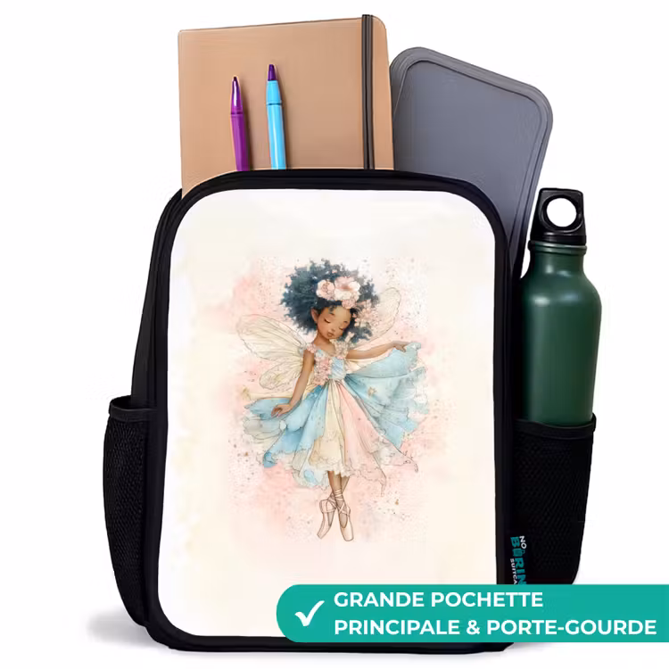 Sac à dos enfant - Noir - Danse de la lumière des fleurs — 10
