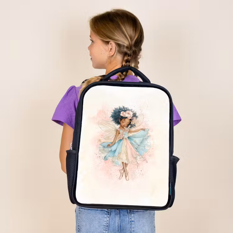 Sac à dos enfant - Noir - Danse de la lumière des fleurs — 4