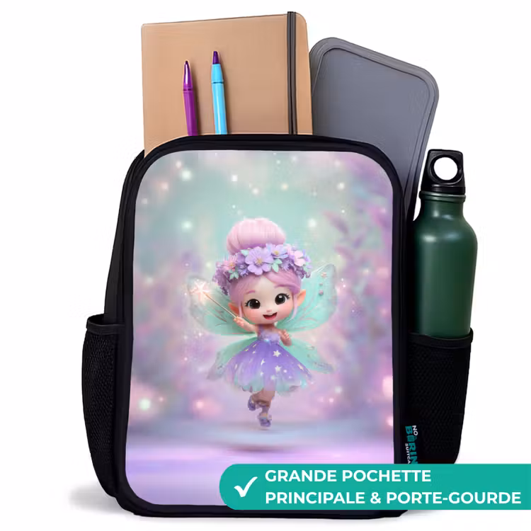 Sac à dos enfant - Noir - Danse printanière étincelante — 10