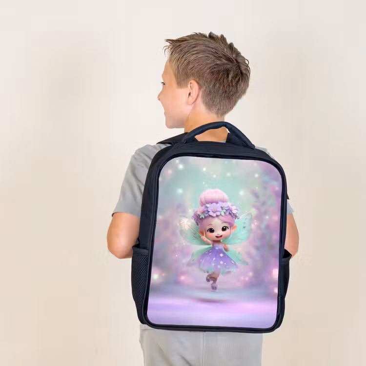 Sac à dos enfant - Noir - Danse printanière étincelante — 2