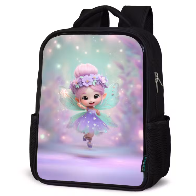 Sac à dos enfant - Noir - Danse printanière étincelante — 6