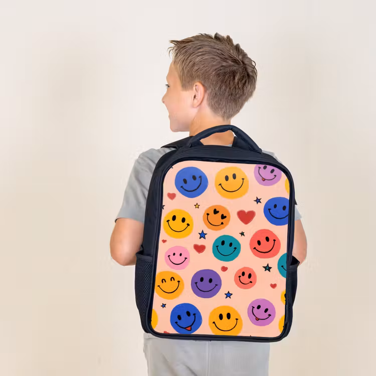 Sac à dos enfant - Noir - Festival de couleurs et de sourires — 2