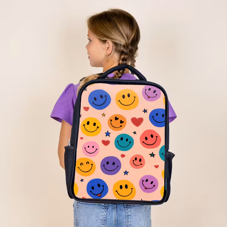 Sac à dos enfant - Noir - Festival de couleurs et de sourires — 4