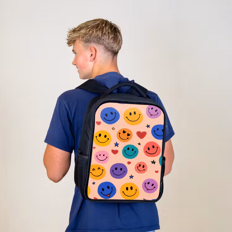 Sac à dos enfant - Noir - Festival de couleurs et de sourires — 5