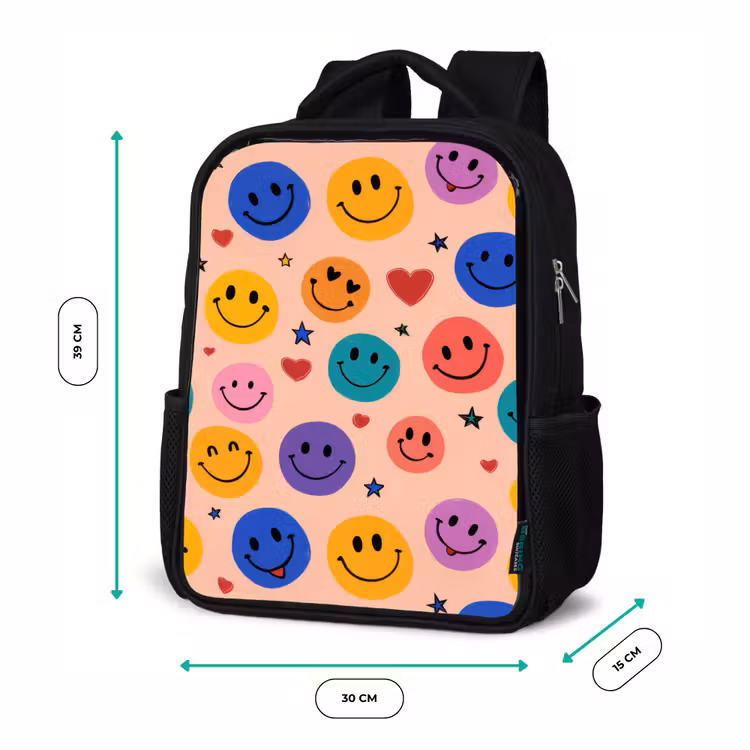Sac à dos enfant - Noir - Festival de couleurs et de sourires — 8