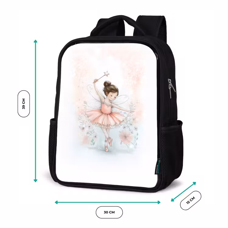 Sac à dos enfant - Noir - Fête des ballerines à la lumière des fleurs — 8